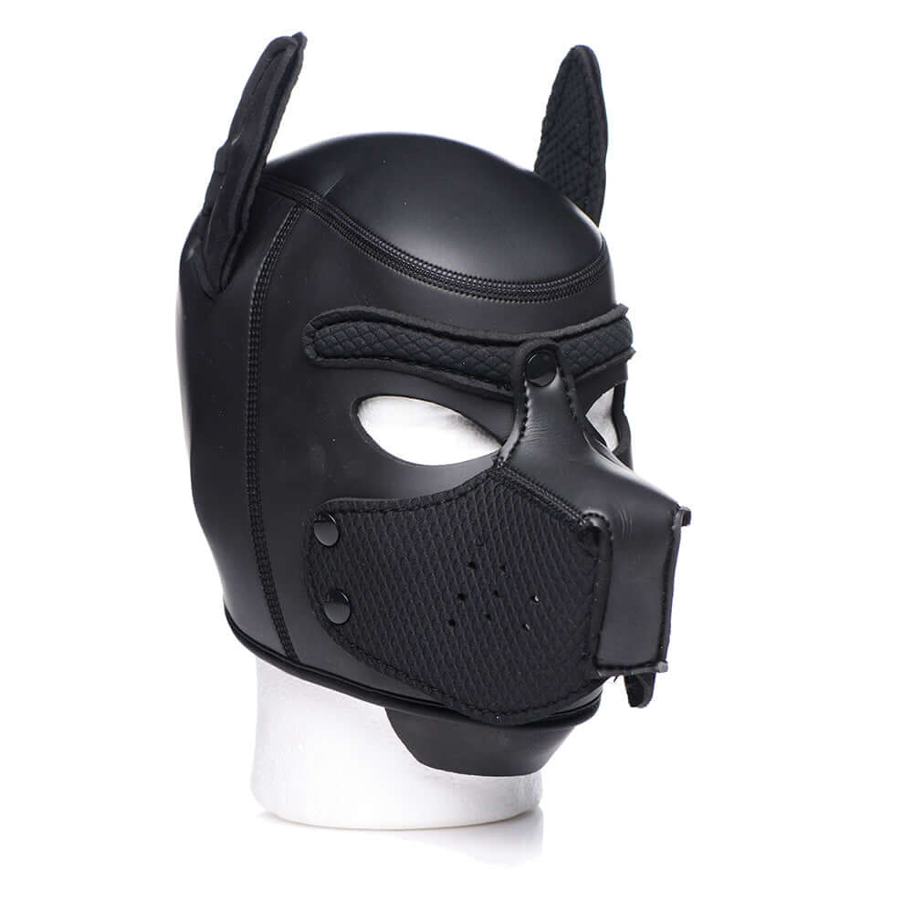 Master Series Spike Neoprene Puppy Hood Black
