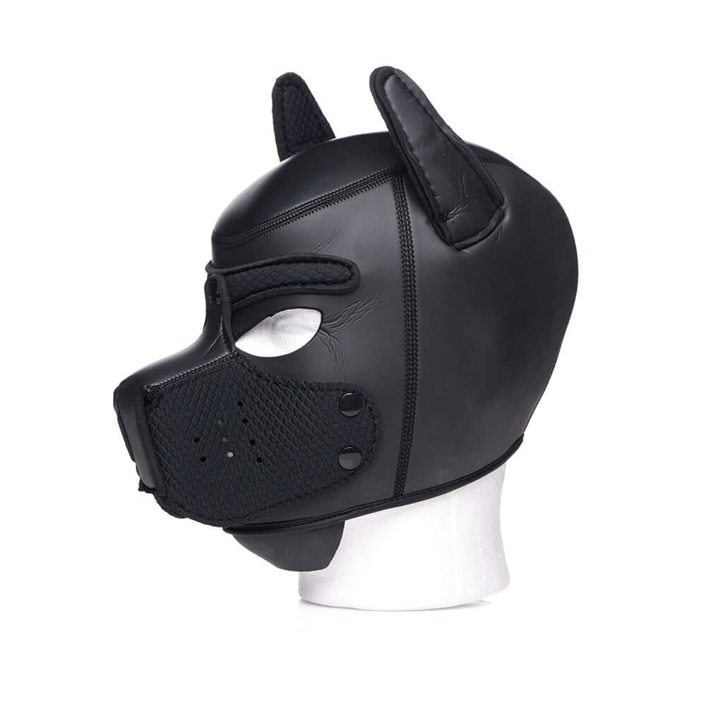 Master Series Spike Neoprene Puppy Hood Black