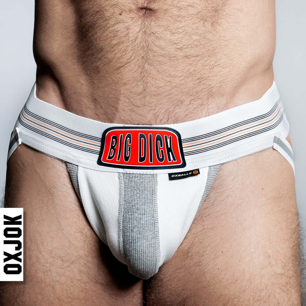 Oxballs Oxjok Bulger Pumper-Sack Slider Jock White Snow XL
