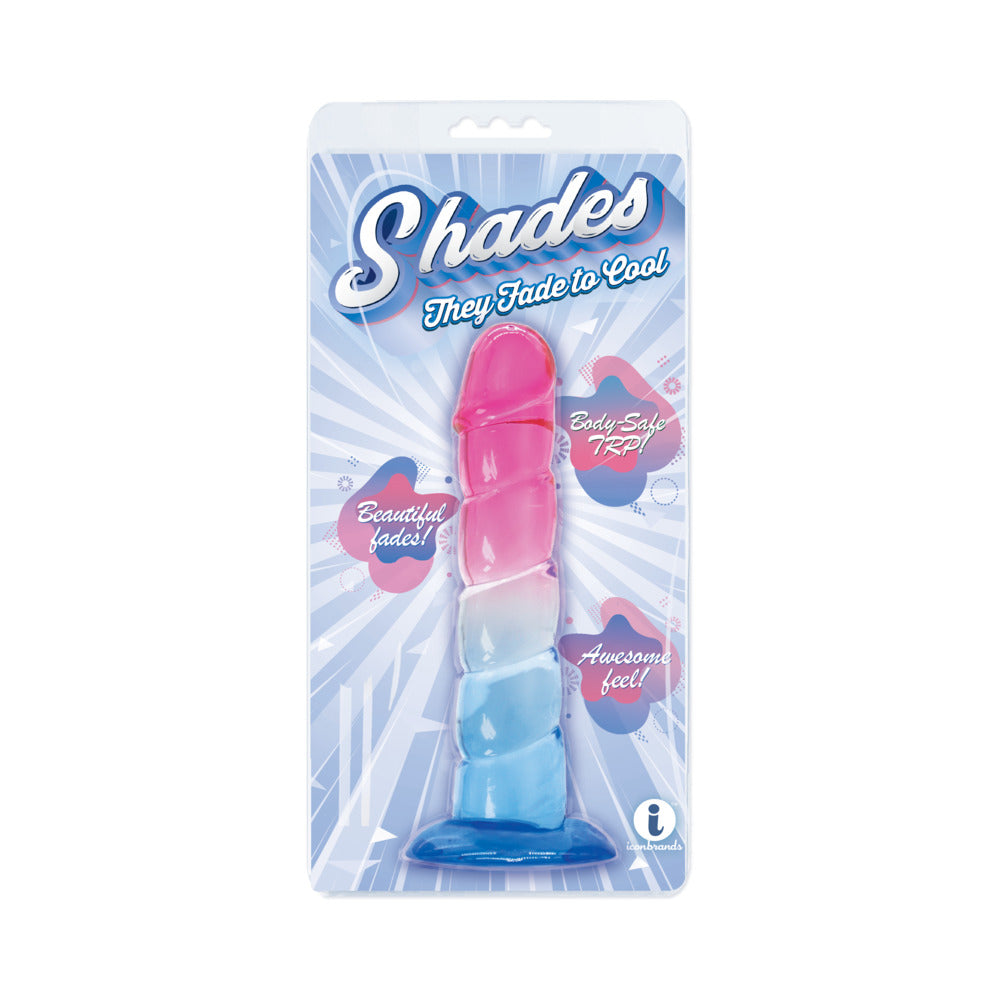 Shades Swirl 7.5 inches Dildo Pink/Blue