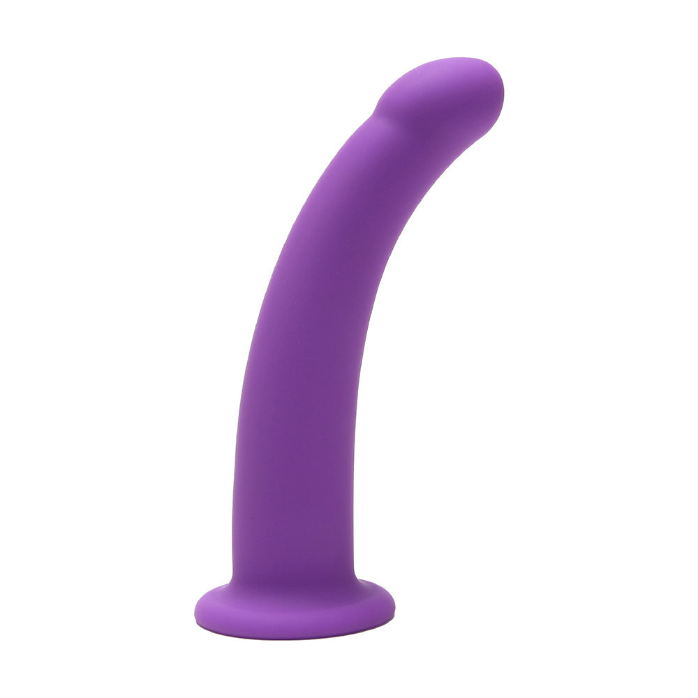 Me You Us 7 inch Curved Silicone Dildo Purple