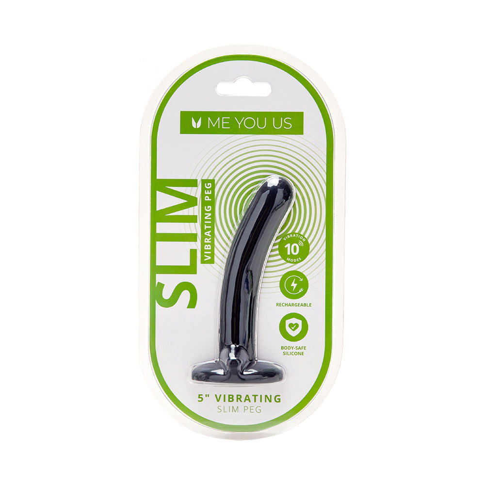 Me You Us 5 inches Vibrating Rechargeable Slim Beginners Peg
