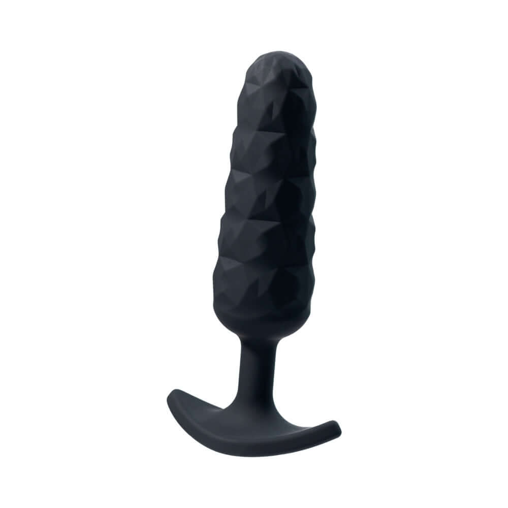 VeDO Trio Anal Plug Set Black - textured silicone plug designed for backdoor pleasure and suitable for all skill levels.