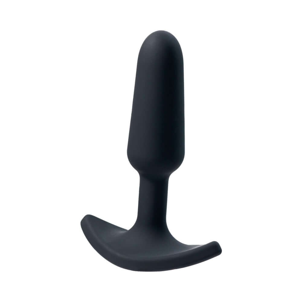 VeDO Trio Anal Plug Set Black - silicone anal plug with a sleek, curved design for comfortable backdoor exploration.