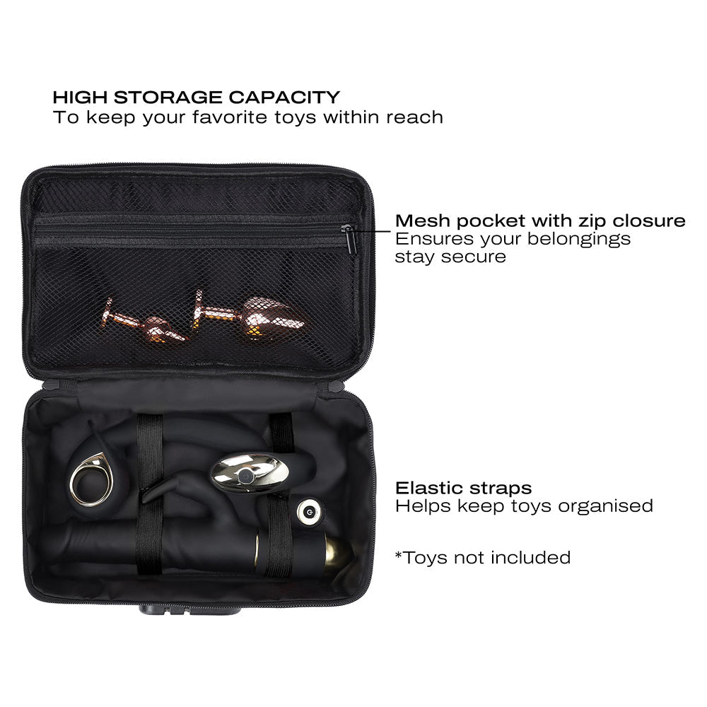 Dorcel Discreet Lockable Storage Box Luxury Gold