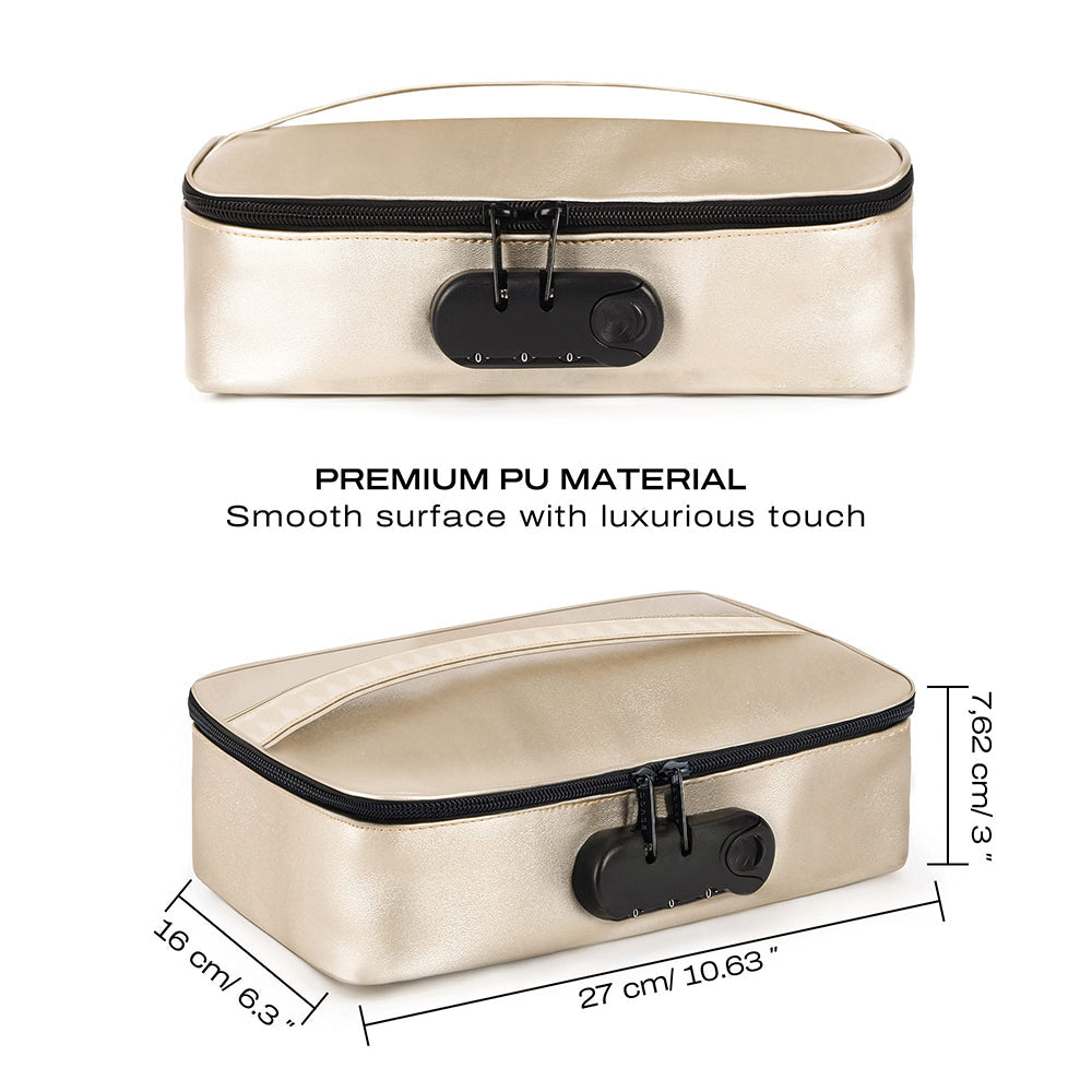 Dorcel Discreet Lockable Storage Box Luxury Gold