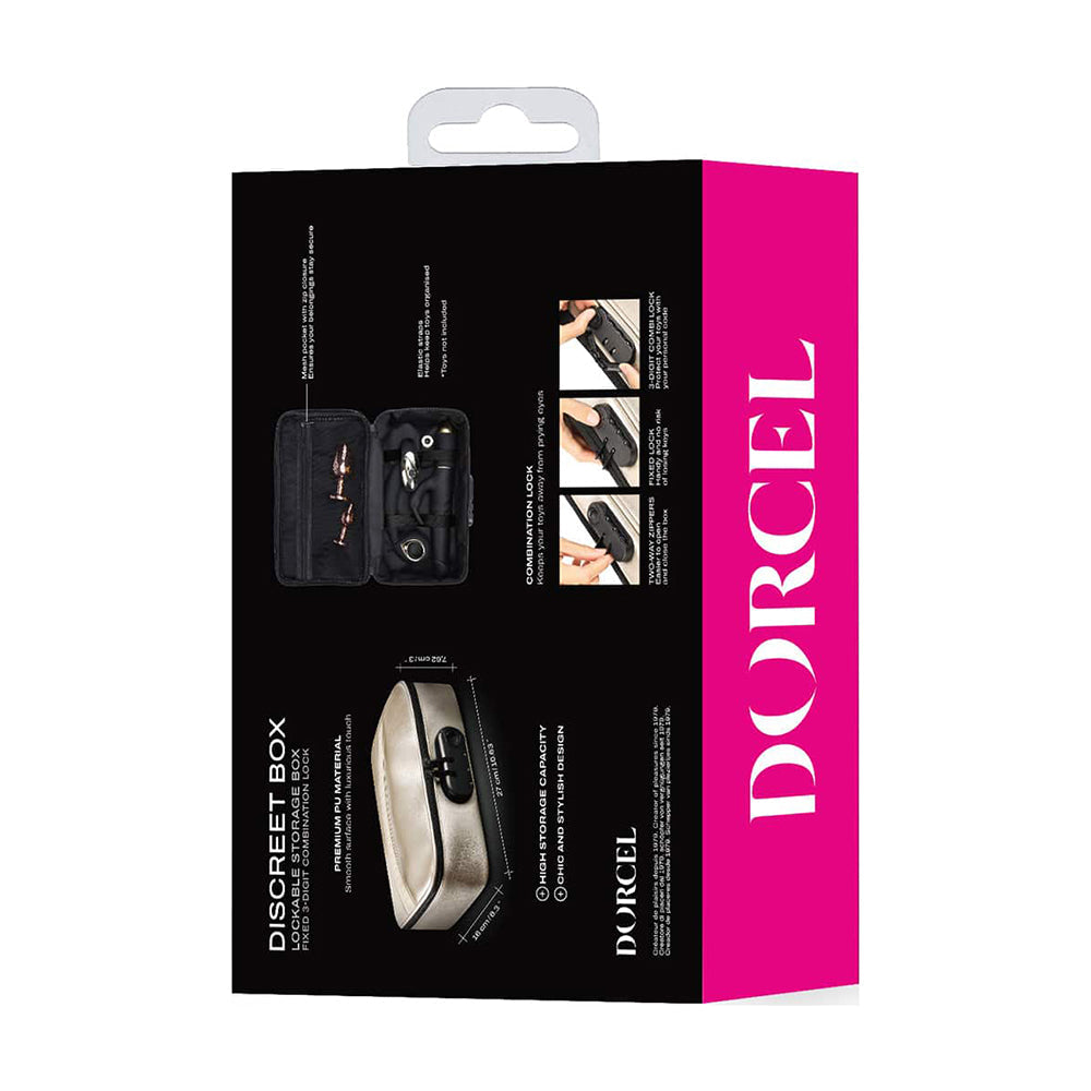 Dorcel Discreet Lockable Storage Box Luxury Gold