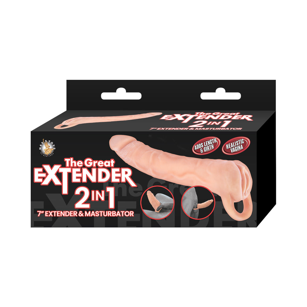 The Great Extender 2-in-1 Extender & Masturbator 7 inches
