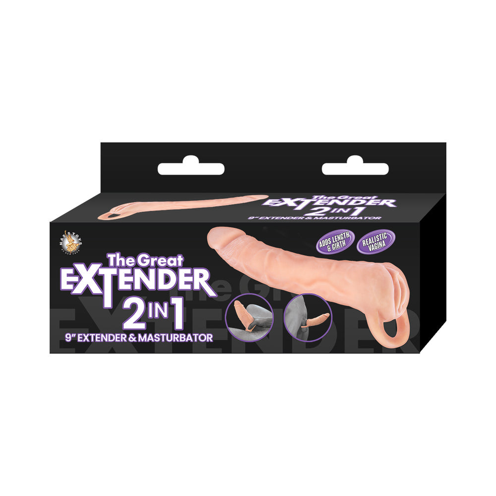 The Great Extender 2-in-1 Extender & Masturbator 9 inches