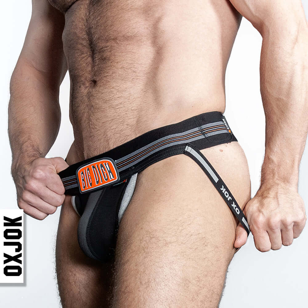 Oxballs Oxjok Bulger Pumper-Sack Slider Jock Black Iron M