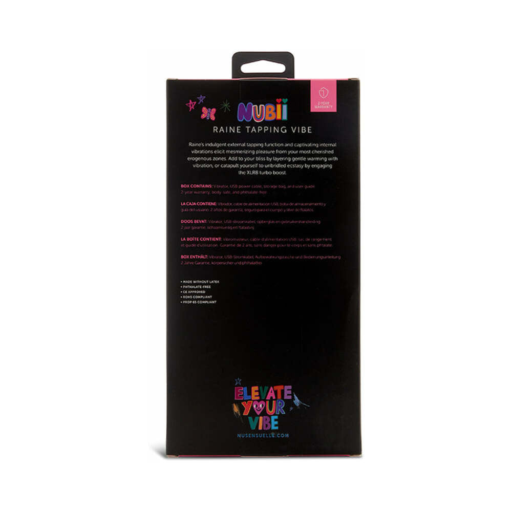 Nu Sensuelle Raine Nubii Tapping Vibe with Turbo Boost and Heat Purple