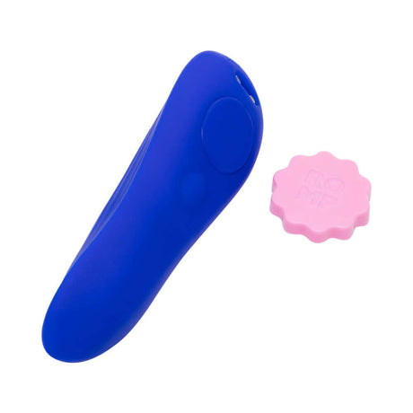 ROMP Party Wearable Panty Vibrator Purple remote control and silicone design for thrilling pleasure.