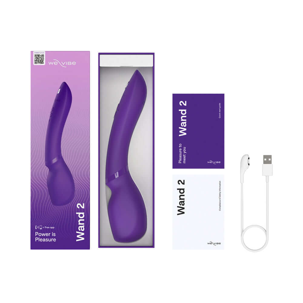 We-Vibe Wand 2 Rechargeable Silicone Wand - Purple