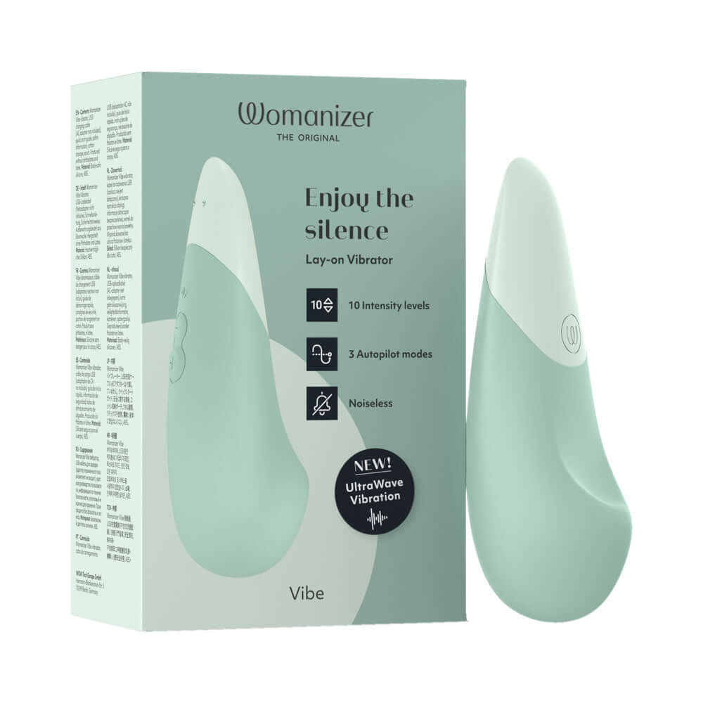 Womanizer Vibe Rechargeable Silicone Clitoral Vibrator - Sage