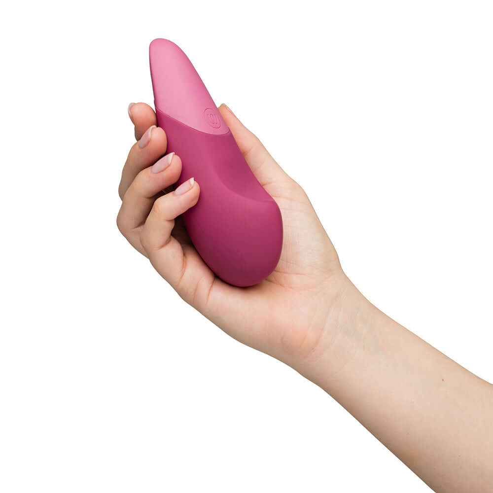 Womanizer Vibe Rechargeable Silicone Clitoral Vibrator - Dusky Pink