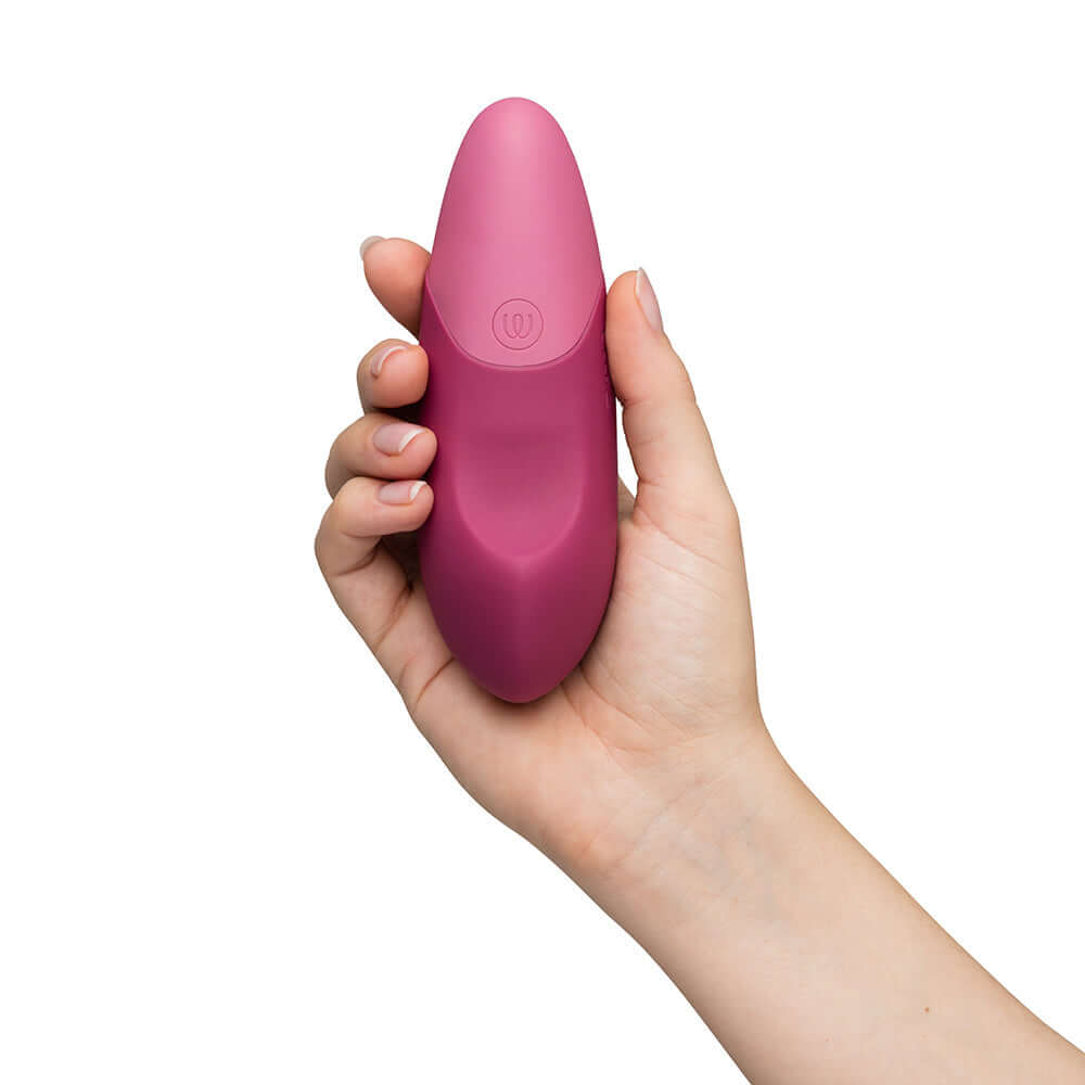 Womanizer Vibe Rechargeable Silicone Clitoral Vibrator - Dusky Pink