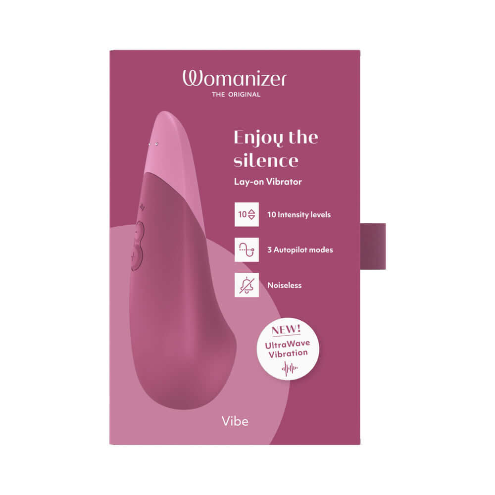 Womanizer Vibe Rechargeable Silicone Clitoral Vibrator - Dusky Pink
