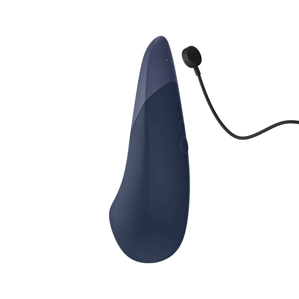 Womanizer Vibe Rechargeable Silicone Clitoral Vibrator - Dark Blue