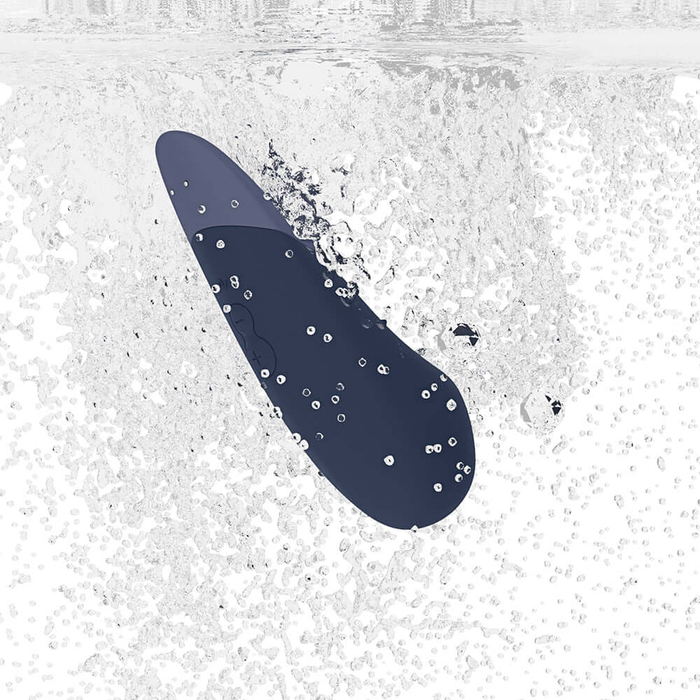 Womanizer Vibe Rechargeable Silicone Clitoral Vibrator - Dark Blue