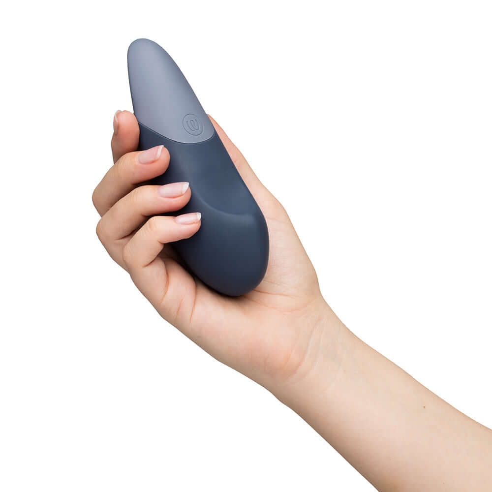 Womanizer Vibe Rechargeable Silicone Clitoral Vibrator - Dark Blue