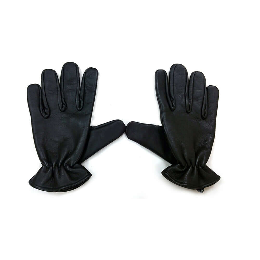 Rouge Vampire Gloves Black XL, elegant genuine leather gloves with a provocative design and soft finish.