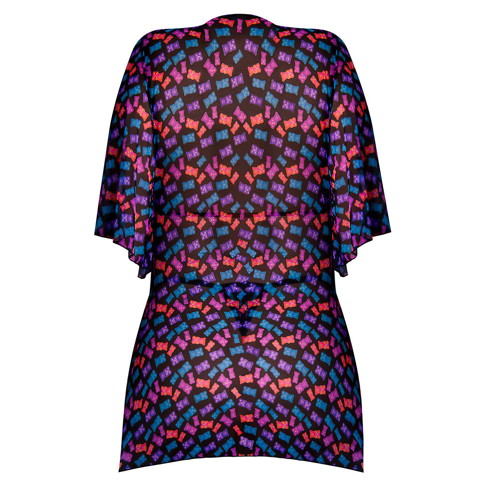 Magic Silk Hazy Dayz Halter Bra, Thong & Dress Set Gummy Bears S/M