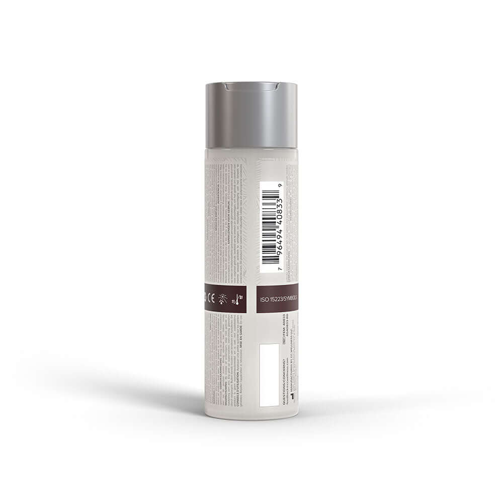 JO Coconut Hybrid Original Lubricant 8 Oz bottle showcasing the back label and packaging details.