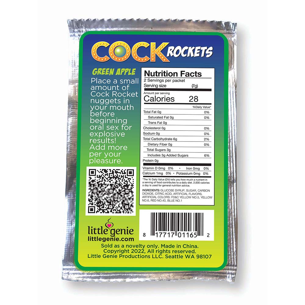 Cock Rockets Oral Sex Candy Green Apple