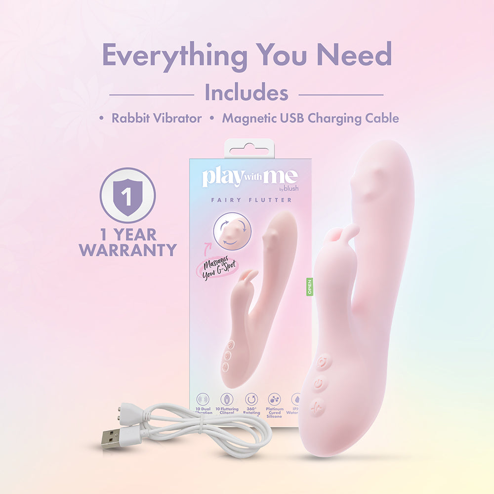 Play With Me Fairy Flutter Pink Vibrator