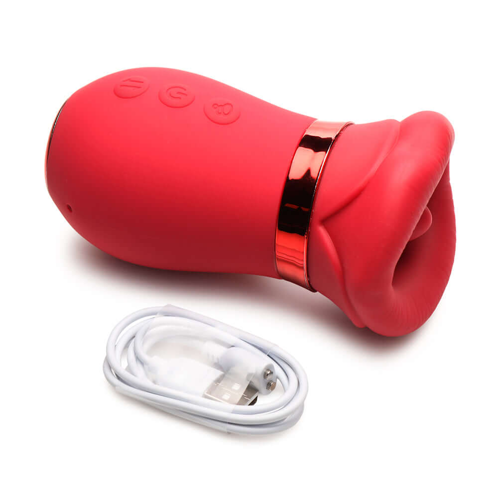 Lickgasm Kiss Me More Kissing, Sucking, & Vibrating Clitoral Stimulator