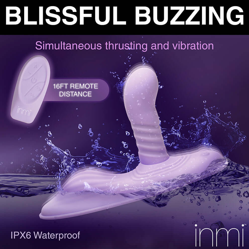 INMI Thrust 'N' Grind Thrusting & Vibrating with Remote Silicone Grinder