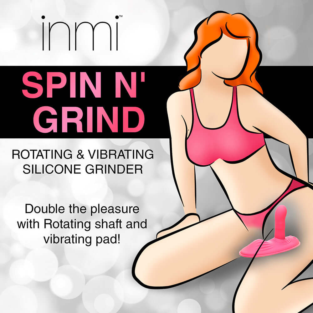 INMI Spin 'N' Grind Rotating & Vibrating Silicone Grinder