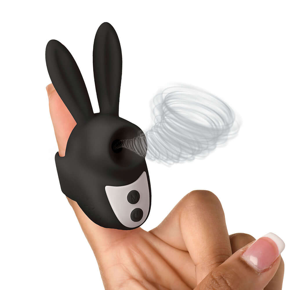 Shegasm Sucky Bunny Clit Stimulator Black