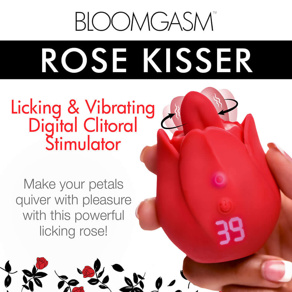 Bloomgasm Rose Kisser Licking & Vibrating Digital Clitoral Stimulator