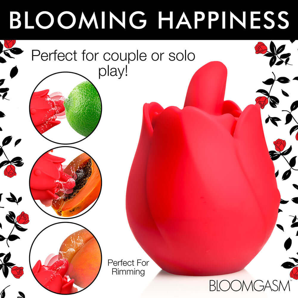 Bloomgasm Rose Kisser Licking & Vibrating Digital Clitoral Stimulator