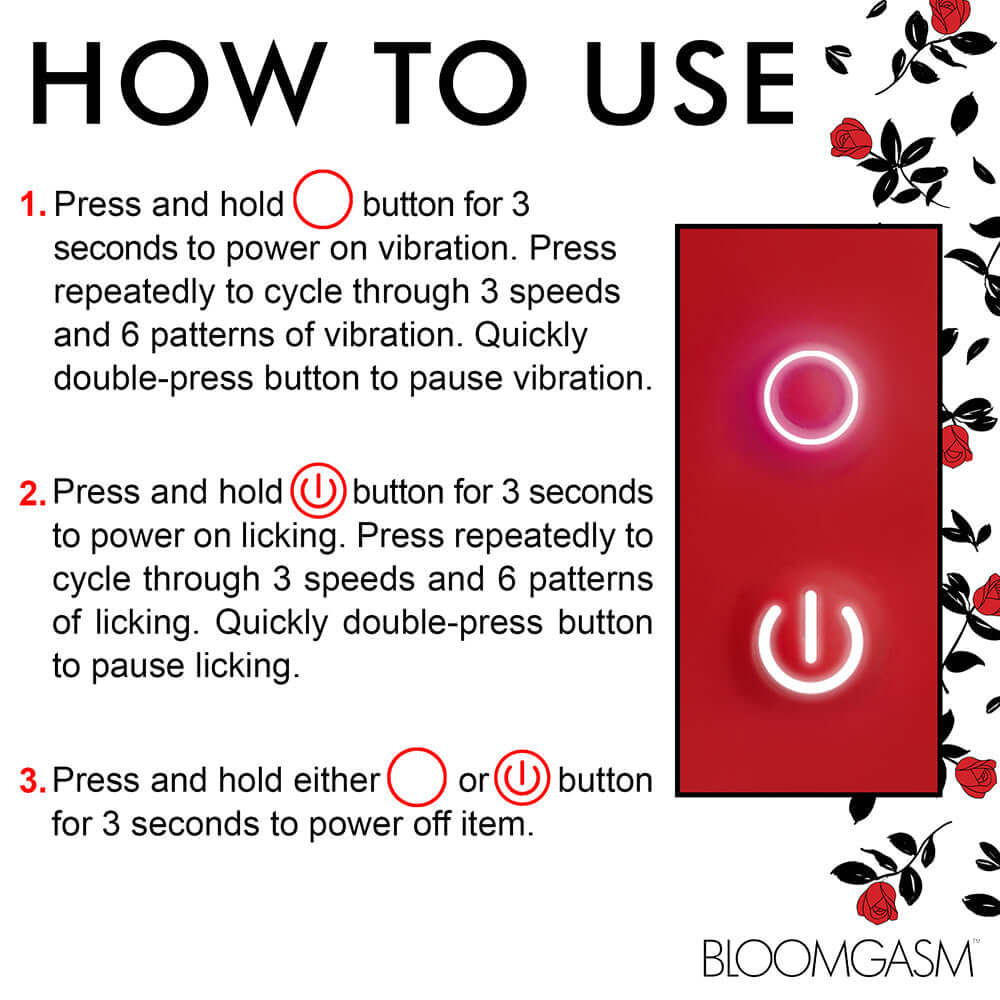 Bloomgasm Rose Kisser Licking & Vibrating Digital Clitoral Stimulator