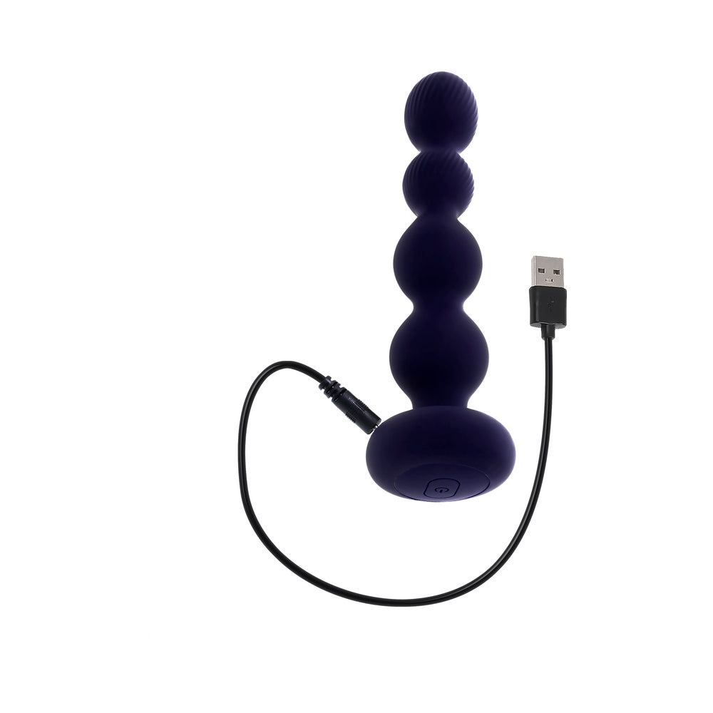 Evolved Pleasure Orbit Rechargeable Vibe with Remote Silicone Purple