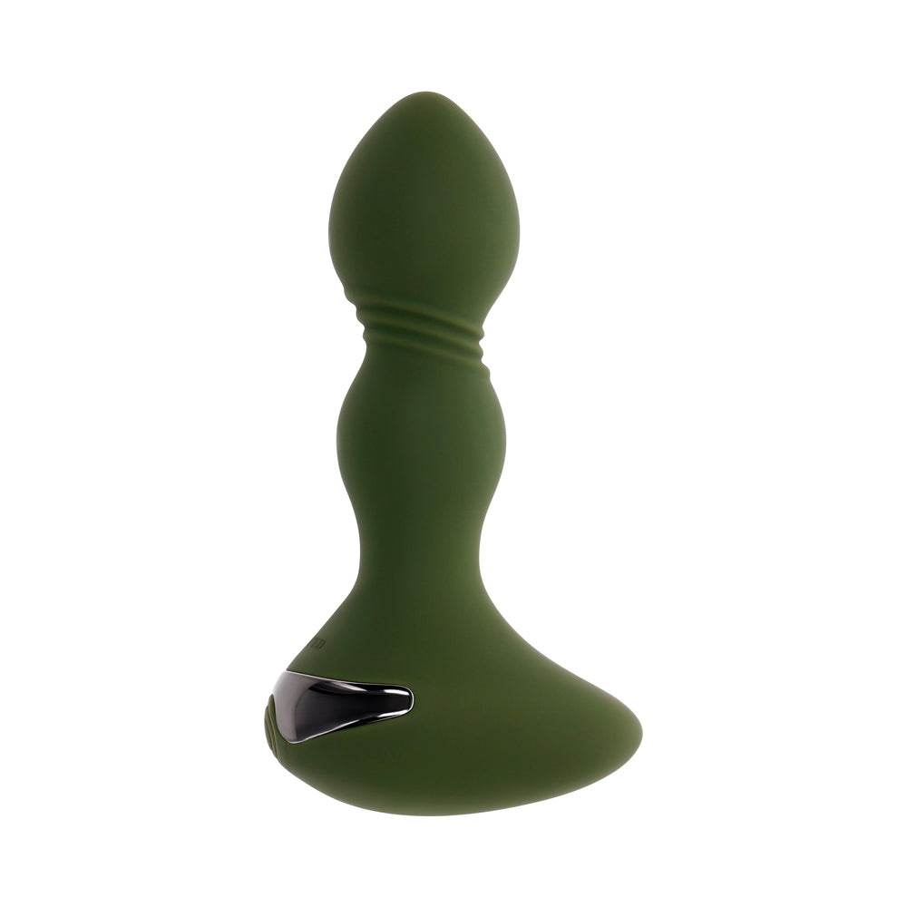 Evolved Lieutenant Rechargeable Anal Vibrator Silicone Green