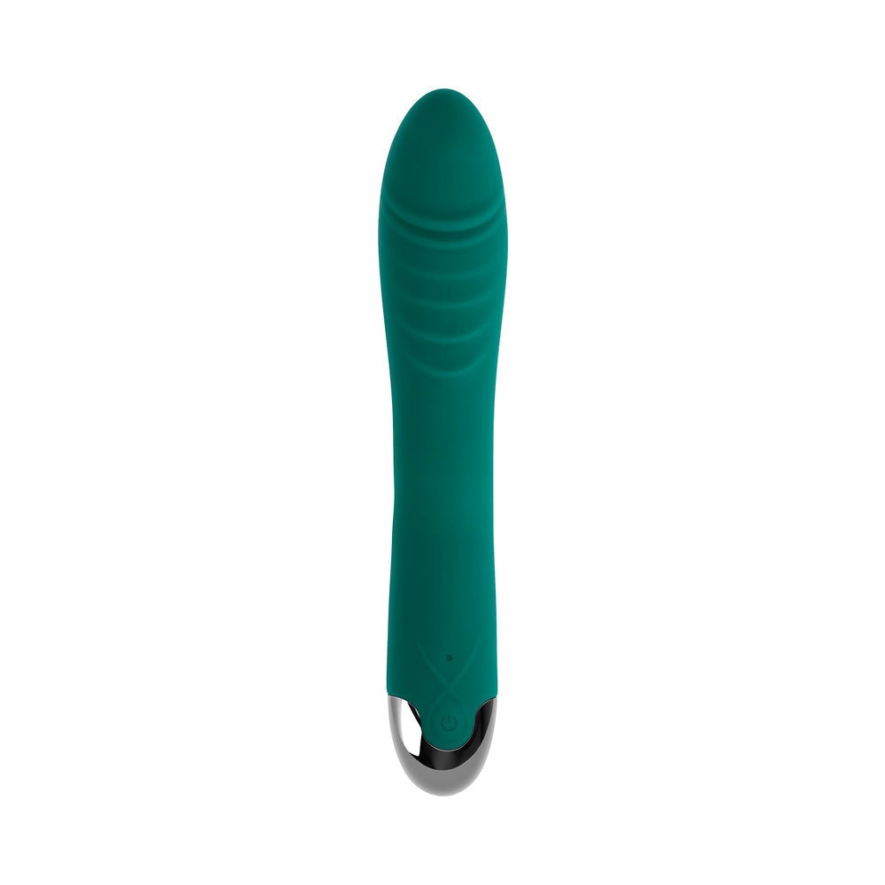 Gender X Pirouette Rechargeable Vibrator Silicone Teal
