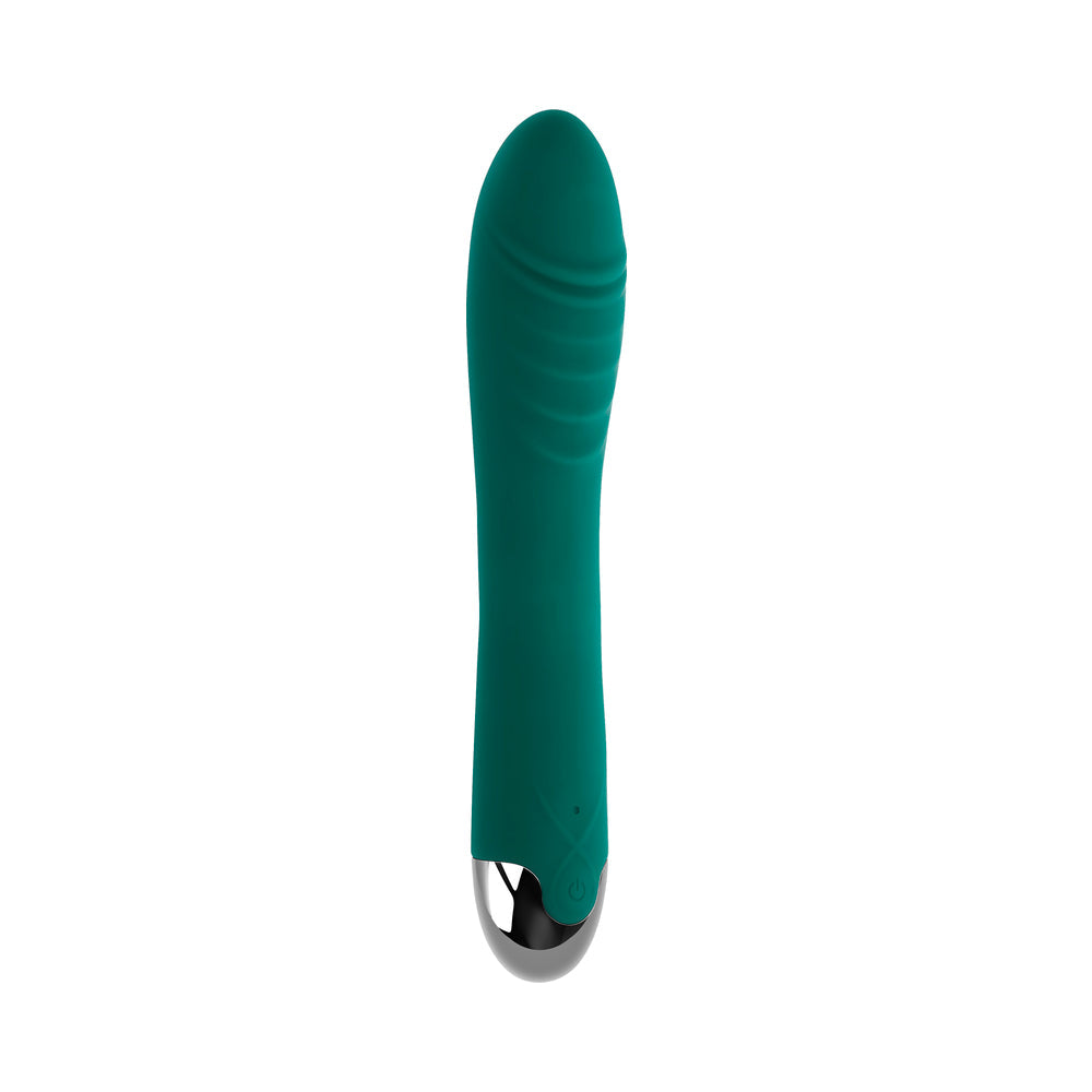 Gender X Pirouette Rechargeable Vibrator Silicone Teal