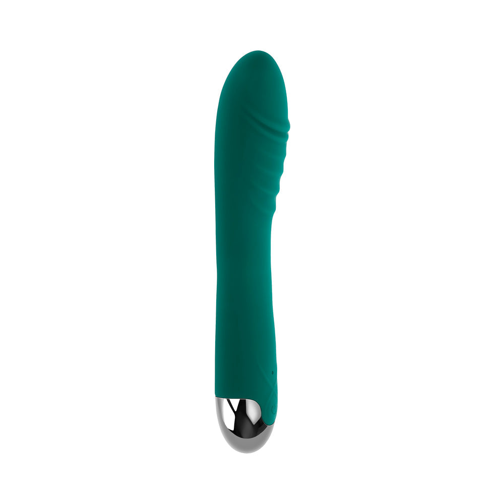 Gender X Pirouette Rechargeable Vibrator Silicone Teal