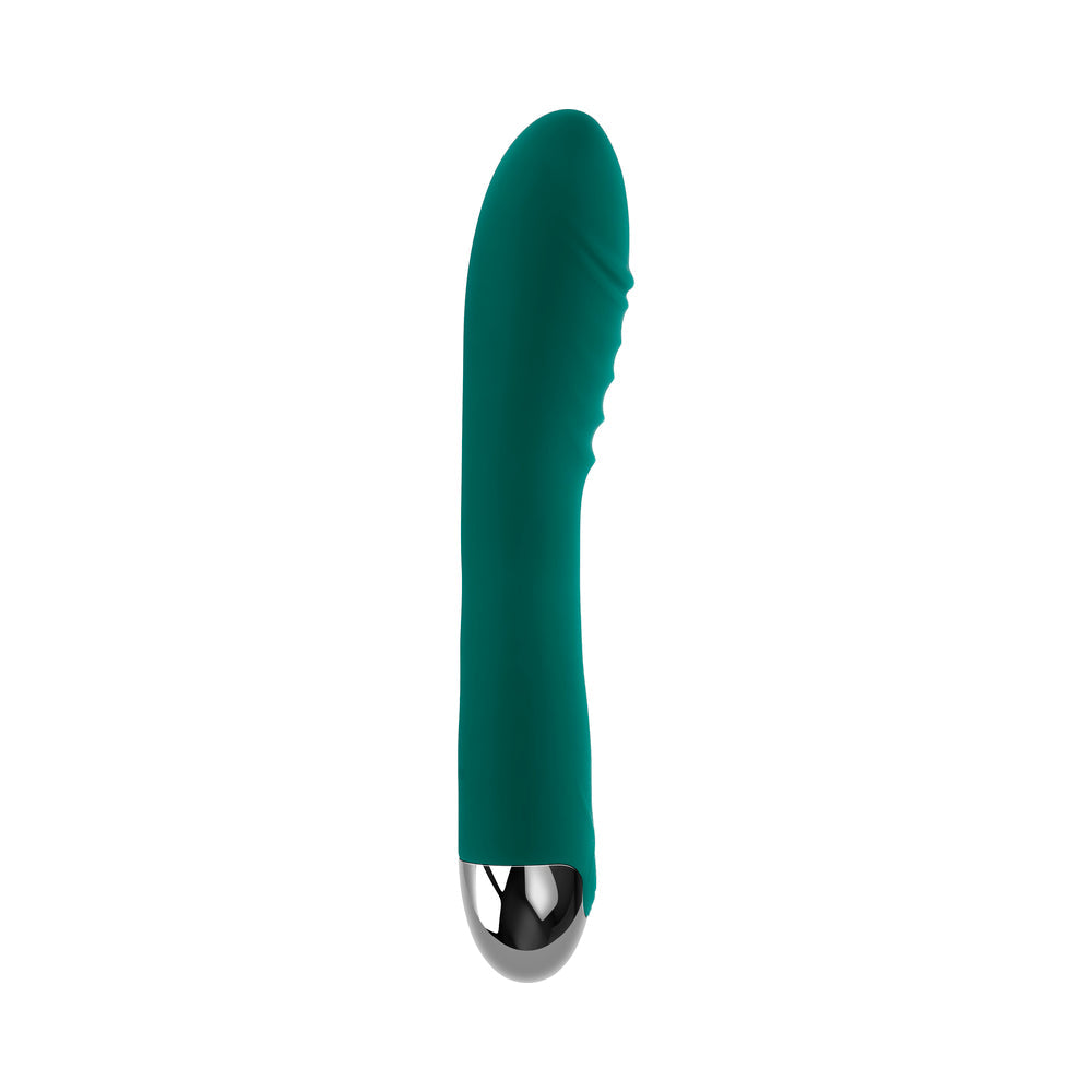 Gender X Pirouette Rechargeable Vibrator Silicone Teal