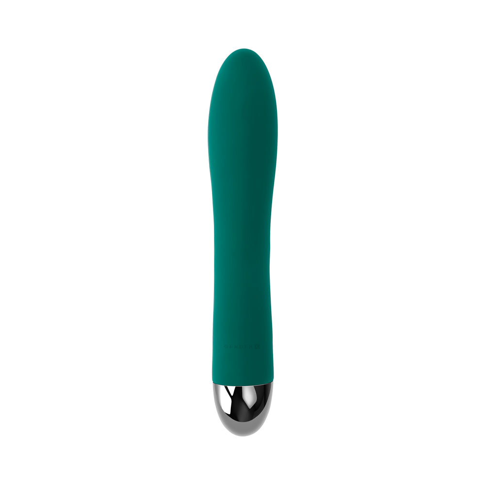 Gender X Pirouette Rechargeable Vibrator Silicone Teal