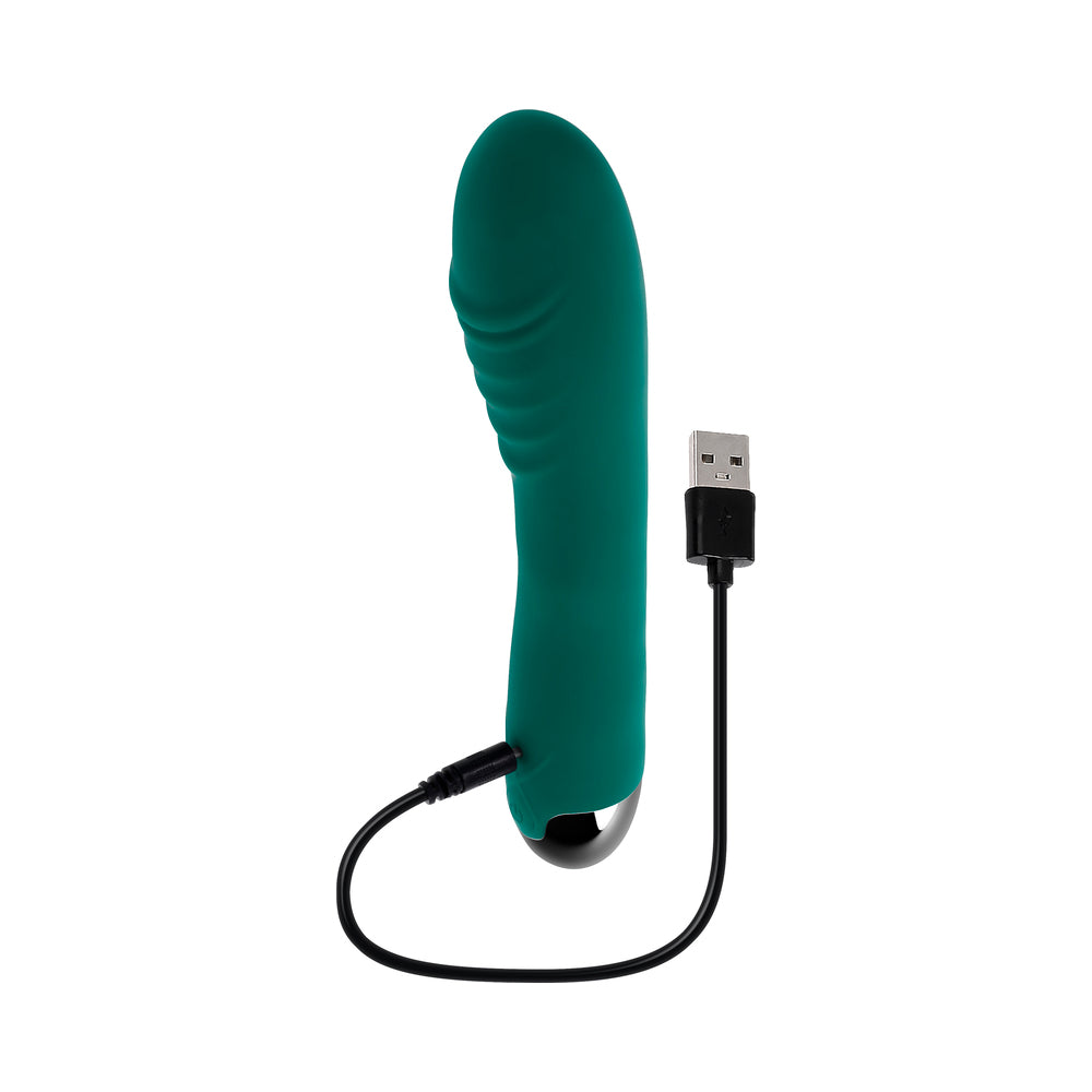 Gender X Pirouette Rechargeable Vibrator Silicone Teal