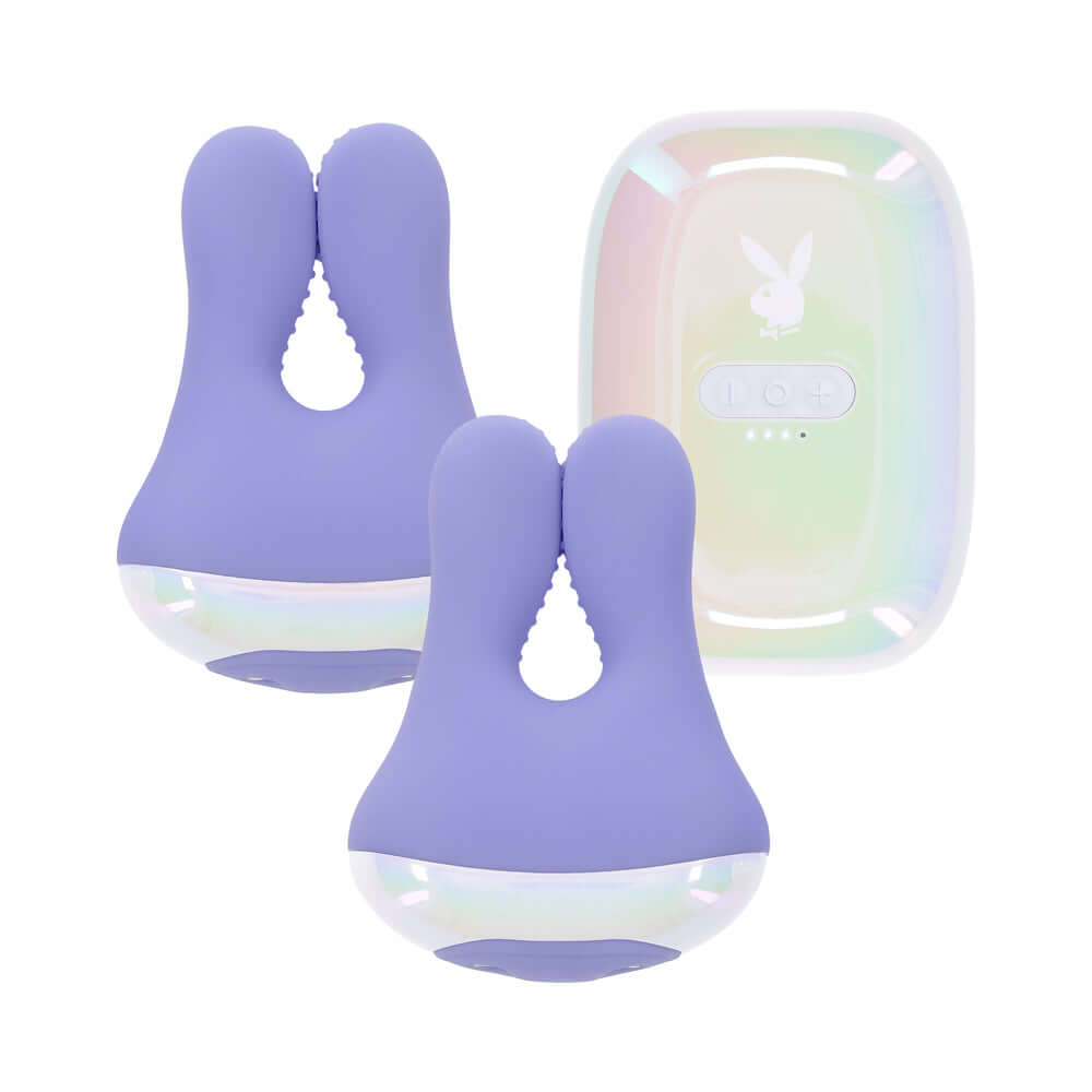 Playboy In A Pinch Nipple Clamps - Purple