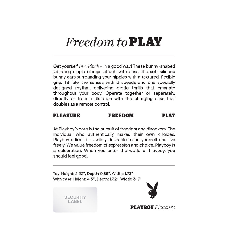 Playboy In A Pinch Nipple Clamps - Purple