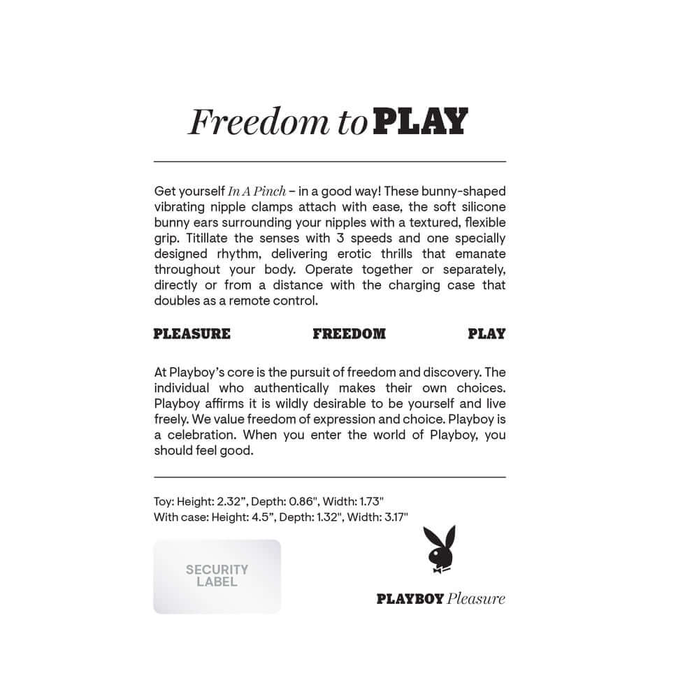 Playboy In A Pinch Nipple Clamps - Purple