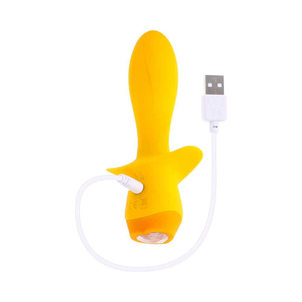 Selopa Mellow Yellow Rechargeable Vibrating Plug Silicone Yellow