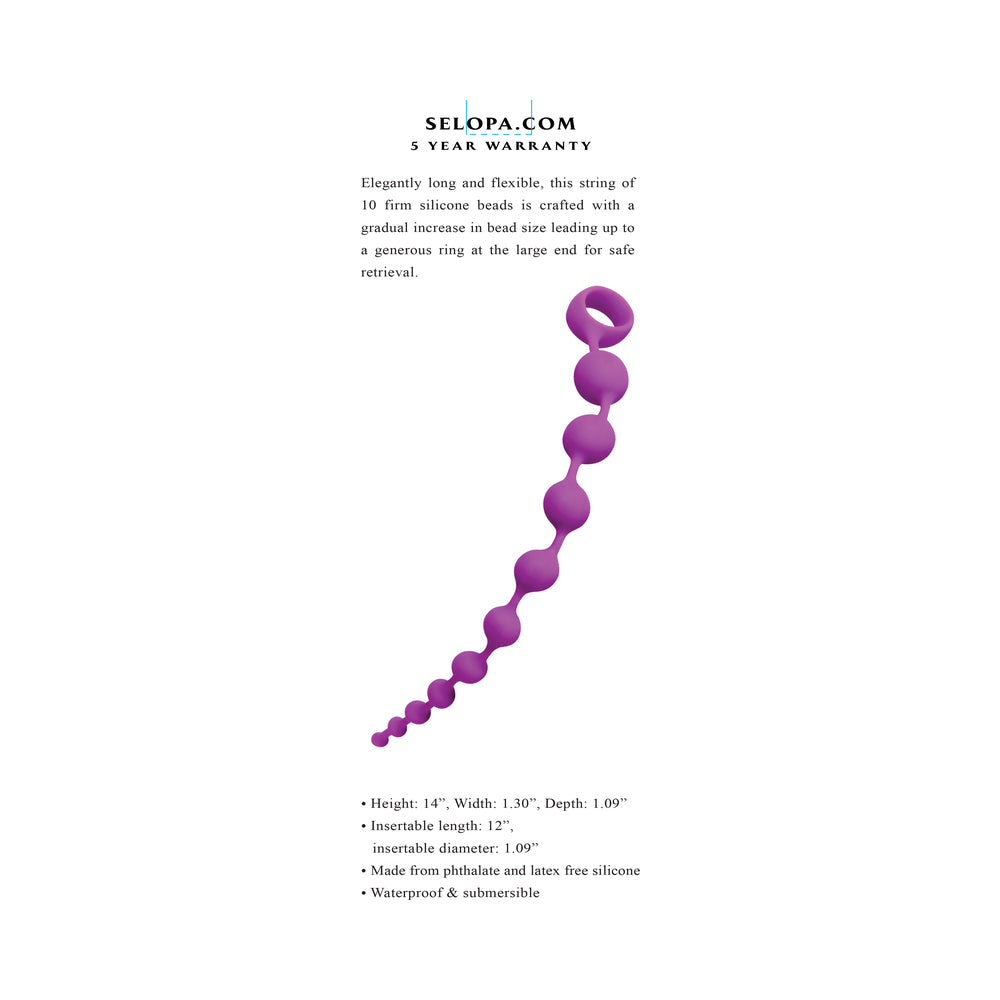 Selopa Beaded Anal Adventure Purple