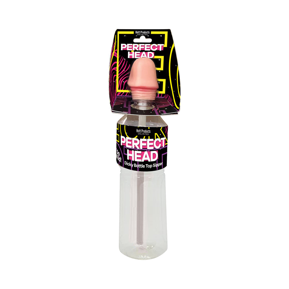 Perfect Head Dicky Bottle Top Sipper packaging with a novelty design, perfect for parties and fun beverage experiences.